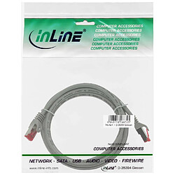 Câble de brassage InLine® S / FTP PiMF Cat.6 PVC CCA 250 MHz, gris, 5 m