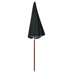 Maison Chic Parasol Jardin | Parasol avec mat en acier 240 cm Anthracite - GKD73787