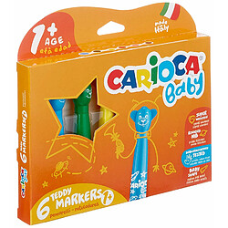 Carioca Teddy Marker 1+ - stylos-feutres (Extra Bold, Pointe ogive, Rond, Multi, Italie, Boîte en carton)