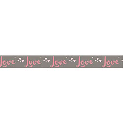 Rayher Washi Tape Love sur fond taupe - 15 m x 3 cm