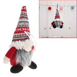 Avis Jouet En Peluche Santa Gnome Fait à La Main Pour Arbre De Noël Décor Suspendu Rouge