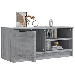 Acheter Maison Chic Meuble TV scandinave gris - Banc TV pour salon Sonoma 80x35x36,5 cm Bois d'ingénierie -MN30581