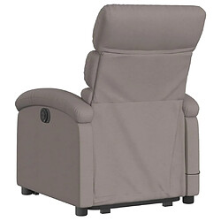 Acheter Maison Chic Fauteuil Relax pour salon, Fauteuil inclinable de massage électrique Taupe Tissu -GKD60152