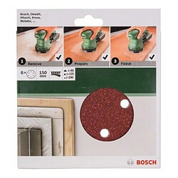 BOSCH Accessoires - abr. exc. auto -agrippant 150/g60/120/240/6trous