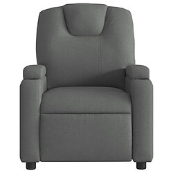 Acheter Maison Chic Fauteuil de massage inclinable,Fauteuil luxe de relaxation Gris foncé Tissu -MN15617