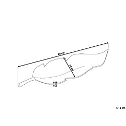 Avis Beliani Coupelle décorative argentée 49 cm AMRUS