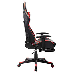 Avis Maison Chic Chaise de jeu, Chaise gaming avec repose-pied, Fauteuil gamer,Chaise de Bureau Noir et rouge Cuir artificiel -GKD97712