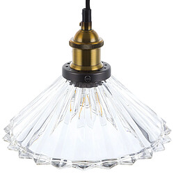 Acheter Beliani Lampe suspension COLORADO Verre Transparent