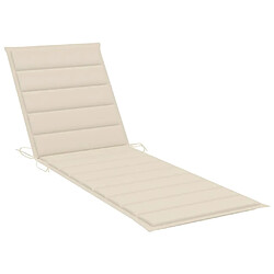 Helloshop26 Transat chaise longue bain de soleil lit de jardin terrasse meuble d'extérieur avec coussin bambou 02_0012291 pas cher