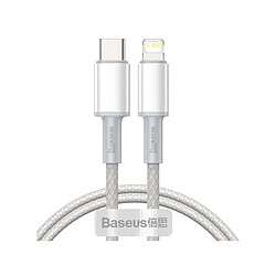 Baseus Câble USB-C vers Lightning 1M Blanc