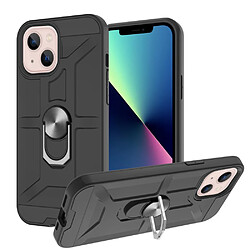 Coque en TPU anti-rayures, amovible, hybride avec béquille rotative noir pour votre Apple iPhone 13 mini 5.4 pouces