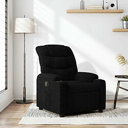 Maison Chic Fauteuil Relax pour salon, Fauteuil inclinable Noir Tissu -GKD45909