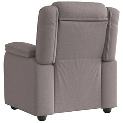 Acheter vidaXL Fauteuil inclinable Taupe Tissu