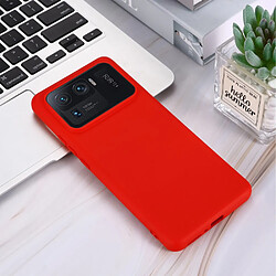 Coque en silicone souple avec sangle rouge pour votre Xiaomi Mi 11 Ultra