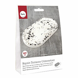 Rayher Kit de création mini plateau en résine terrazzo