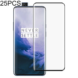 Wewoo Film de verre trempé de plein écran pour colle 3D à bords incurvés25 PCSpour OnePlus 7 Pro Noir