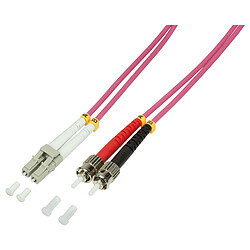 LogiLink Câble Patch à fibre optique, LC Duplex - 2 x ST ()