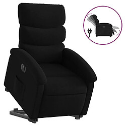 vidaXL Fauteuil inclinable électrique noir tissu