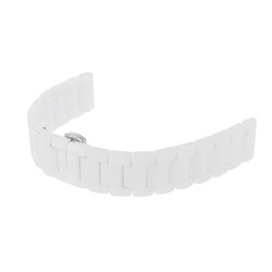 Acheter Céramique Bracelet de Montre Remplace Bracelet Montre Smart Boucle en Acier Blanc 18mm