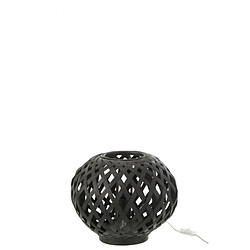 Dansmamaison Lampe De Table Bambou Noir