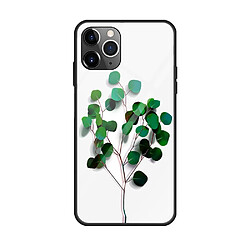 Wewoo Coque Rigide Pour iPhone 11 étui en verre coloré peint Sapling