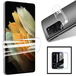 PHONECARE Kit Film Hydrogel Full Coque Arrière + Avant + Film Caméra Arrière pour Samsung Galaxy A60