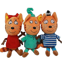 Universal 3pcs Happy Kitten Cat Polde Toy Doll 20cm