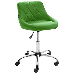 Decoshop26 Tabouret de travail confortable pour cabinet médical salon de beauté en PVC vert pivotant et réglable TABO10206