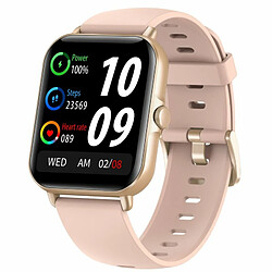 Montre Intelligente D'Appel Compatible Bluetooth Assistant Vocal Surveillance De La De La Pression Artérielle Smartwatch Rose