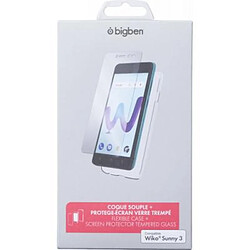 BigBen Connected Pack de Protection Coque et Protège-Écran pour Wiko Sunny 3 Transparent