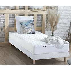 Idliterie Ensemble Matelas Ressorts Fermes biconiques SPECTRE + Sommier Made in France