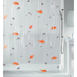 Spirella Rideau de douche PEVA FISH 180x200cm Orange