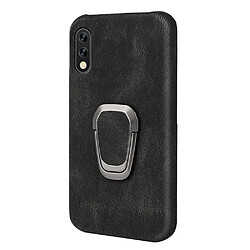 Coque en TPU + PU antichoc, anti-rayures avec béquille à anneau rotatif noir pour votre Sony Xperia Ace 2