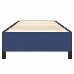 Maison Chic Lit adulte - Lit simple Cadre de lit,Structure du lit Contemporain Bleu 90x200 cm Tissu -MN86458 pas cher