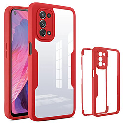 Coque en TPU + acrylique anti-chocs, rouge pour votre Oppo A54 5G/A74 5G/A93 5G