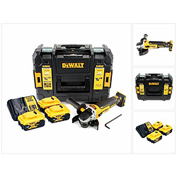 DeWalt DCG405P3 Meuleuse d'angle sans fil 125 mm 18V Brushless + 3x Batteries 5,0 Ah + Chargeur + Coffret TSTAK