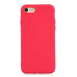 Coque en TPU souple rouge pour votre Apple iPhone SE (2nd Generation)/8/7