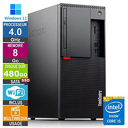 Lenovo M920t i5-8400 4GHz 8Go/480Go SSD Wifi W11 - Reconditionné