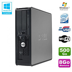 PC DELL Optiplex 780 Sff Core 2 Duo E8400 3Ghz 8Go DDR3 500Go WIFI Win 7 Pro - Occasion