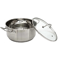 Acheter Cook Concept Faitout inox avec couvercle en verre tous feux + induction 28 cm.