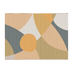 Vente-Unique Tapis intérieur ou extérieur design à motifs abstraits - 150 x 200 cm - Multicolore - CREYSSE