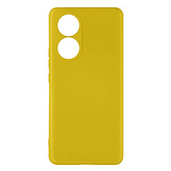 Avizar Coque Huawei Nova 9 et Honor 50 Silicone Semi-rigide Finition Soft-touch Jaune