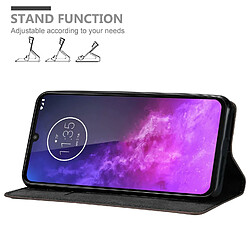 Cadorabo Coque Motorola ONE PRO / ONE ZOOM Etui en Brun