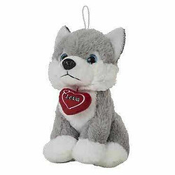 BigBuy Kids Jouet Peluche Husky Coeur 28 cm