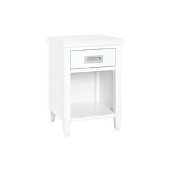 Acheter Vente-Unique Lot de 2 tables de chevet - 1 tiroir et 1 niche - Pin - Blanc - GUERANDE