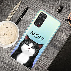 Coque en TPU antichoc Chat dit non pour votre Xiaomi Redmi Note 11S 4G/Redmi Note 11 4G (Qualcomm)