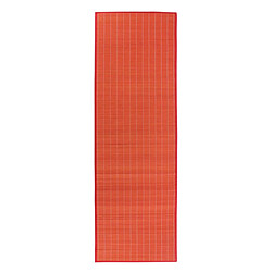 Thedecofactory BALI CHIC - Tapis en bambou rouge 200x65