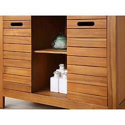 Acheter Vente-Unique Meuble de salle de bain en bois d'acacia avec simple vasque - 90 cm - PULUKAN