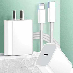 General Chargeur Apple Obtenez la charge la plus rapide avec notre, 20 W de puissance, certification 3C, charge efficace et sûre, compatible avec les appareils iPhone et iPad, parfait pour la maison ou le bureau.(5 pieds)