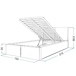 Acheter Kids Literie Lit coffre Tesia 120x200 - Sommier inclus Azur